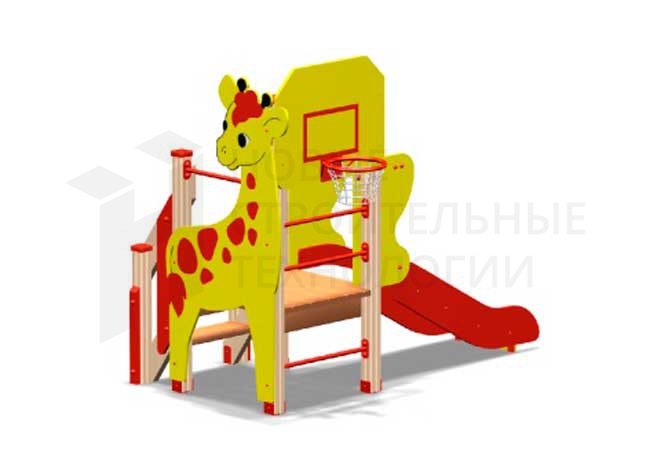 Детский игровой комплекс «Жираф с горкой»